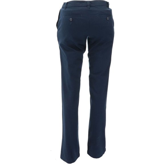 NWT LANDS' END JUNIOR'S PLAIN FRONT PANTS CLASSIC NAVY 5 - Picture 5 of 9